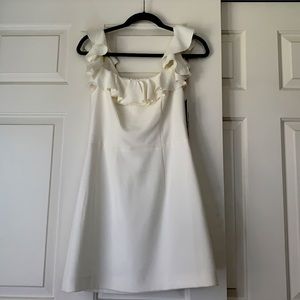 French connection cream mini dress.